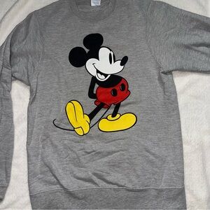 H&M Gray Sweater with Mickey Mouse Design